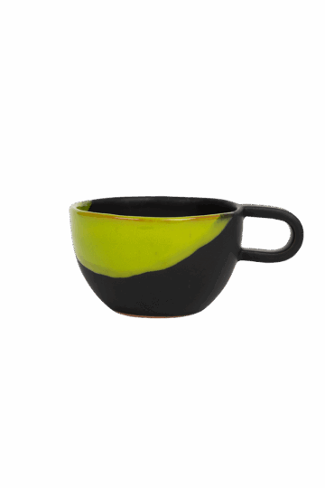 Κούπα Οβάλ Forma Black & Green